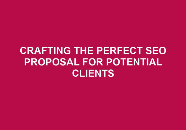 Read more about the article Crafting The Perfect SEO Proposal For Potential Clients