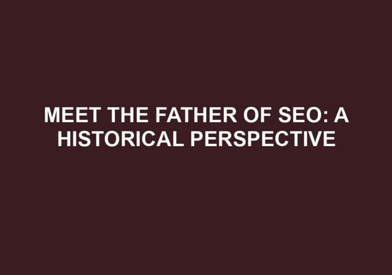 Read more about the article Meet The Father Of SEO: A Historical Perspective